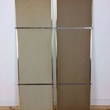 2 miroirs dorés 121 x 37 cm