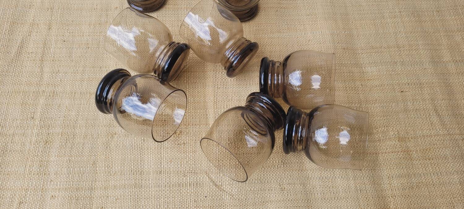 50s smoked glasses