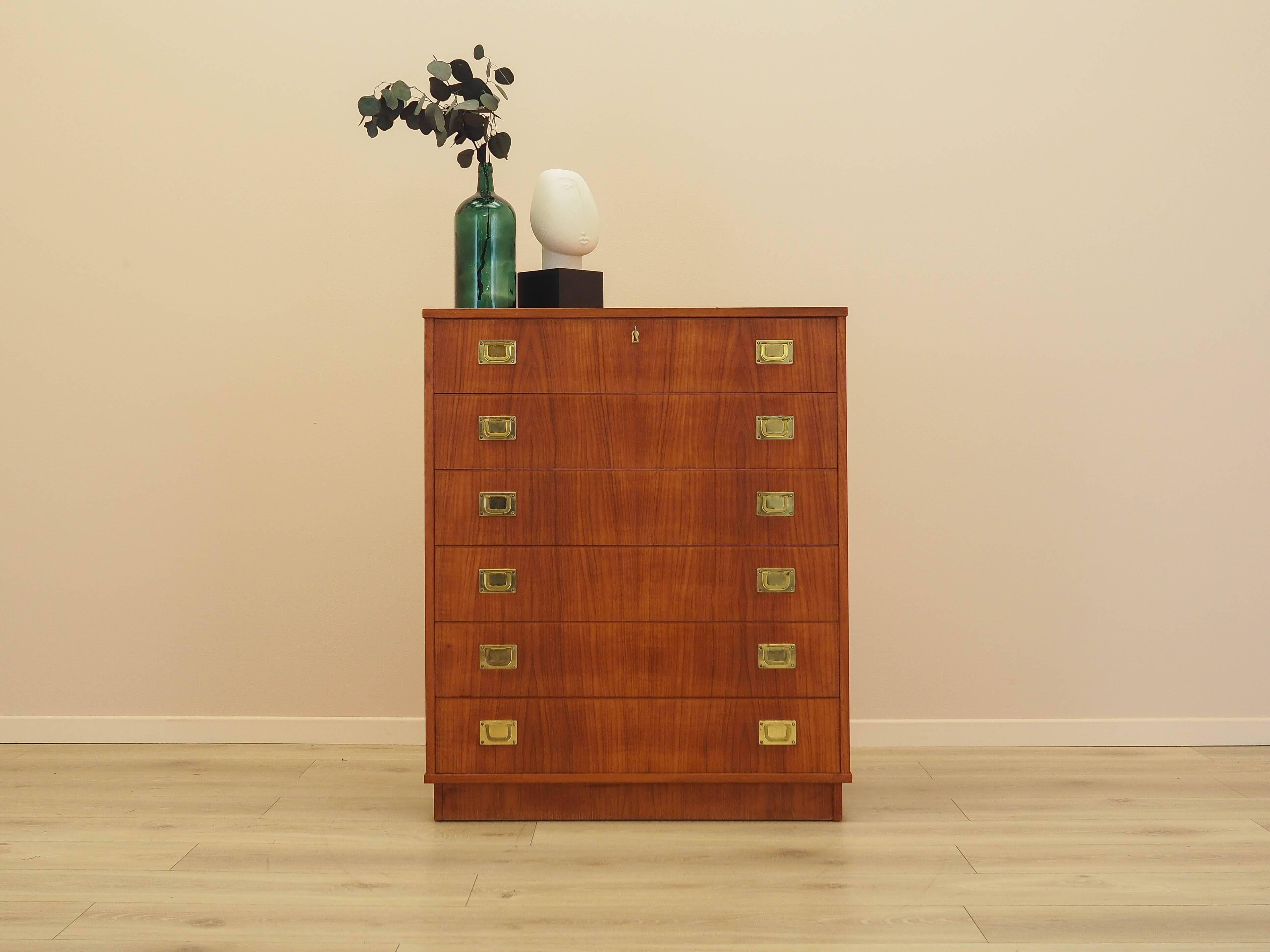 Teak chest of drawers, Danish design, 1960s, made in Denmark