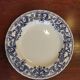 8 blue & white dinner plates (Royal Tudor Gien Lunéville Ceraminter)