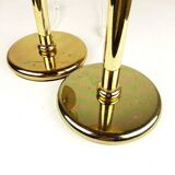 Golden metal table lamps by Sijaj Hrastnik, set of 2