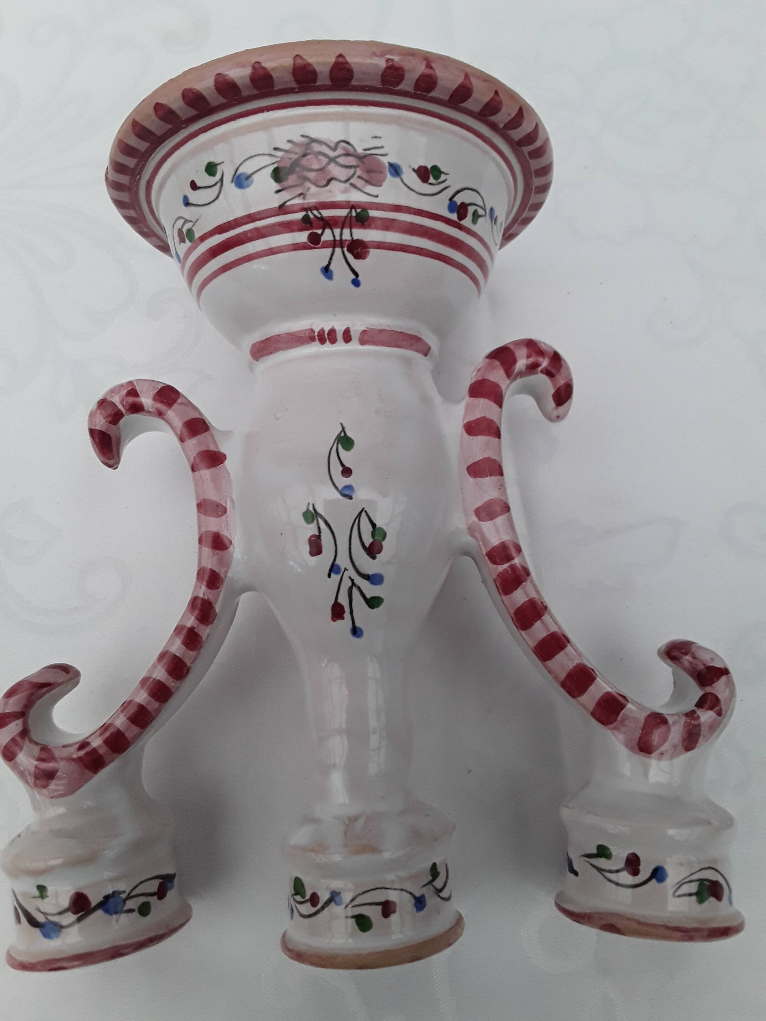 Earthenware candle holder