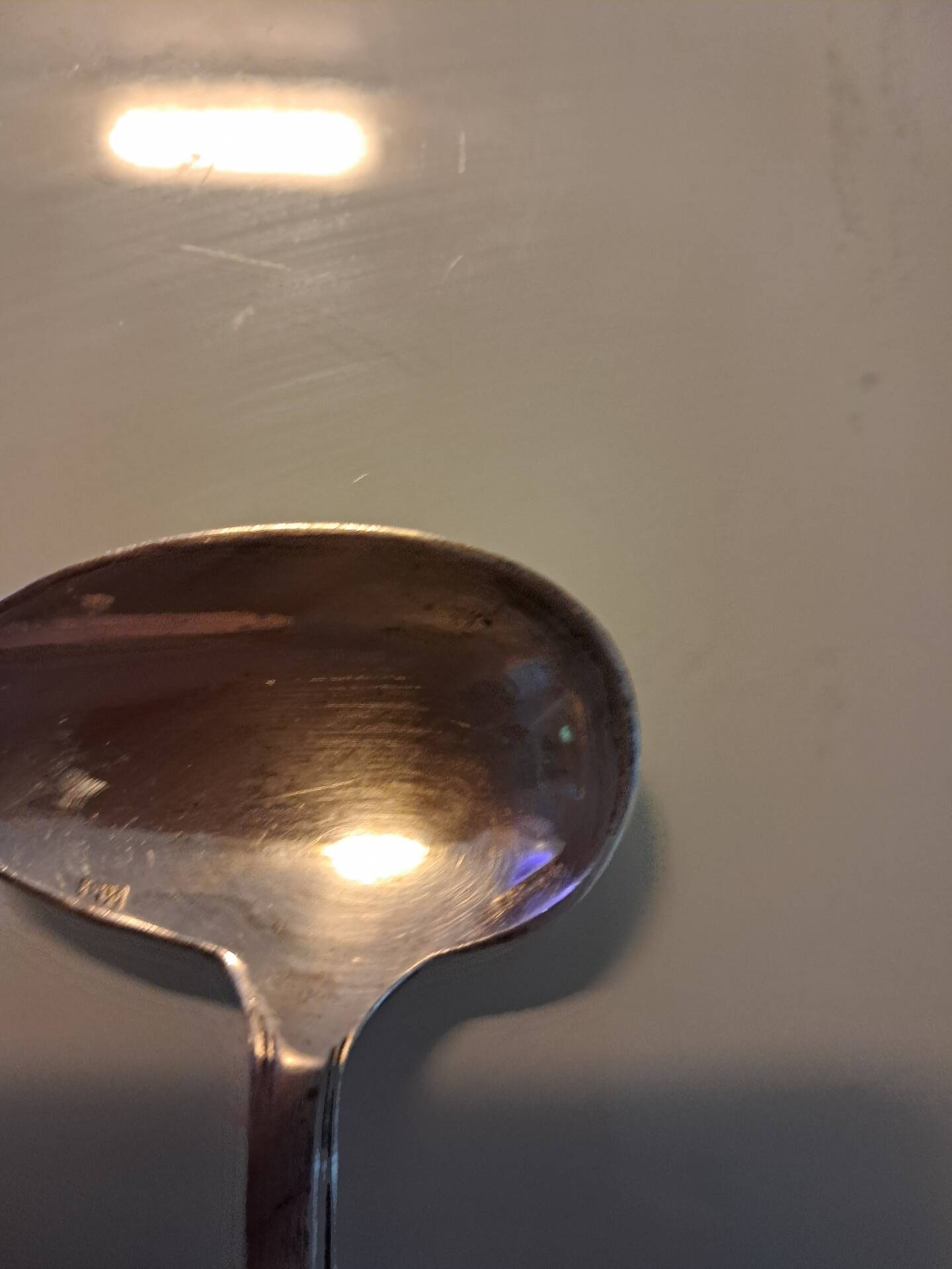 Ercuis silver-plated porridge spoon