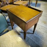 Series of 4 solid teak bedside tables circa 1980