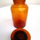 Set of 3 vintage brown pharmacy bottles