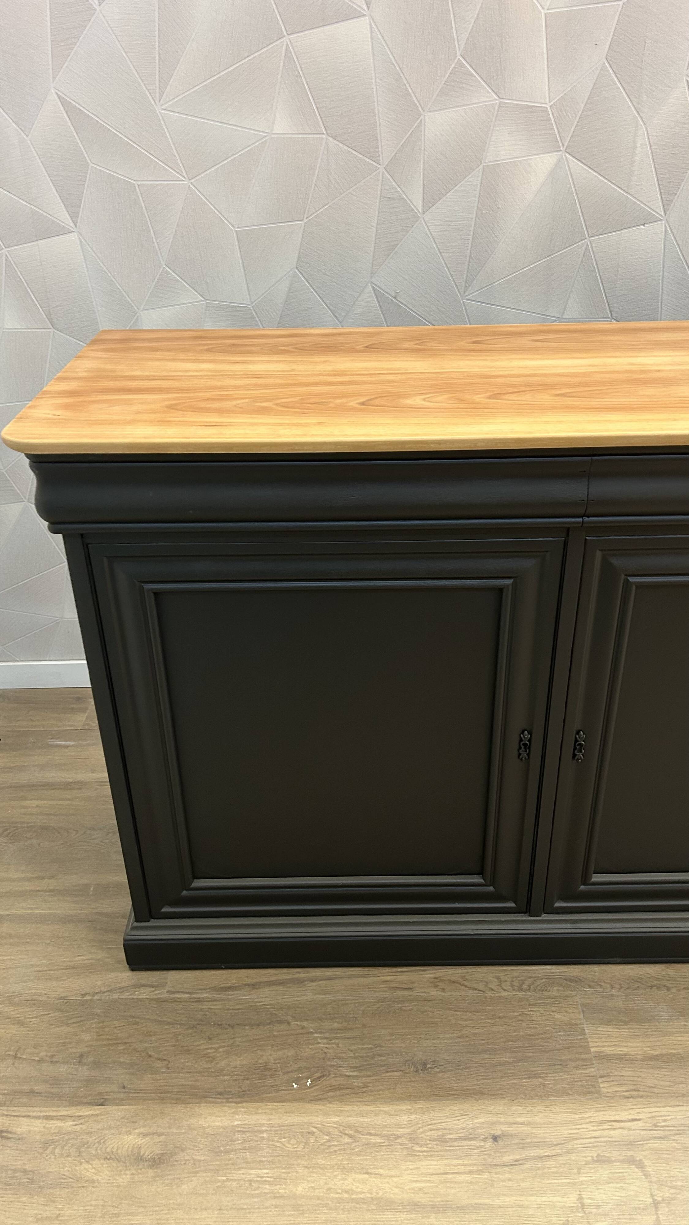 Old buffet bar with industrial makeover