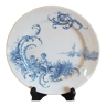 Plate Bordeaux Old man service Neptune - cracked