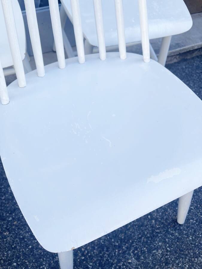 3 IKEA slatted chairs, 1960