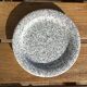 Speckled dessert plates blue gray Quadrifoglio