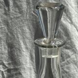 Conical glass carafe with stopper H32.5