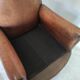 Leather club chair model cathedral circa 1970