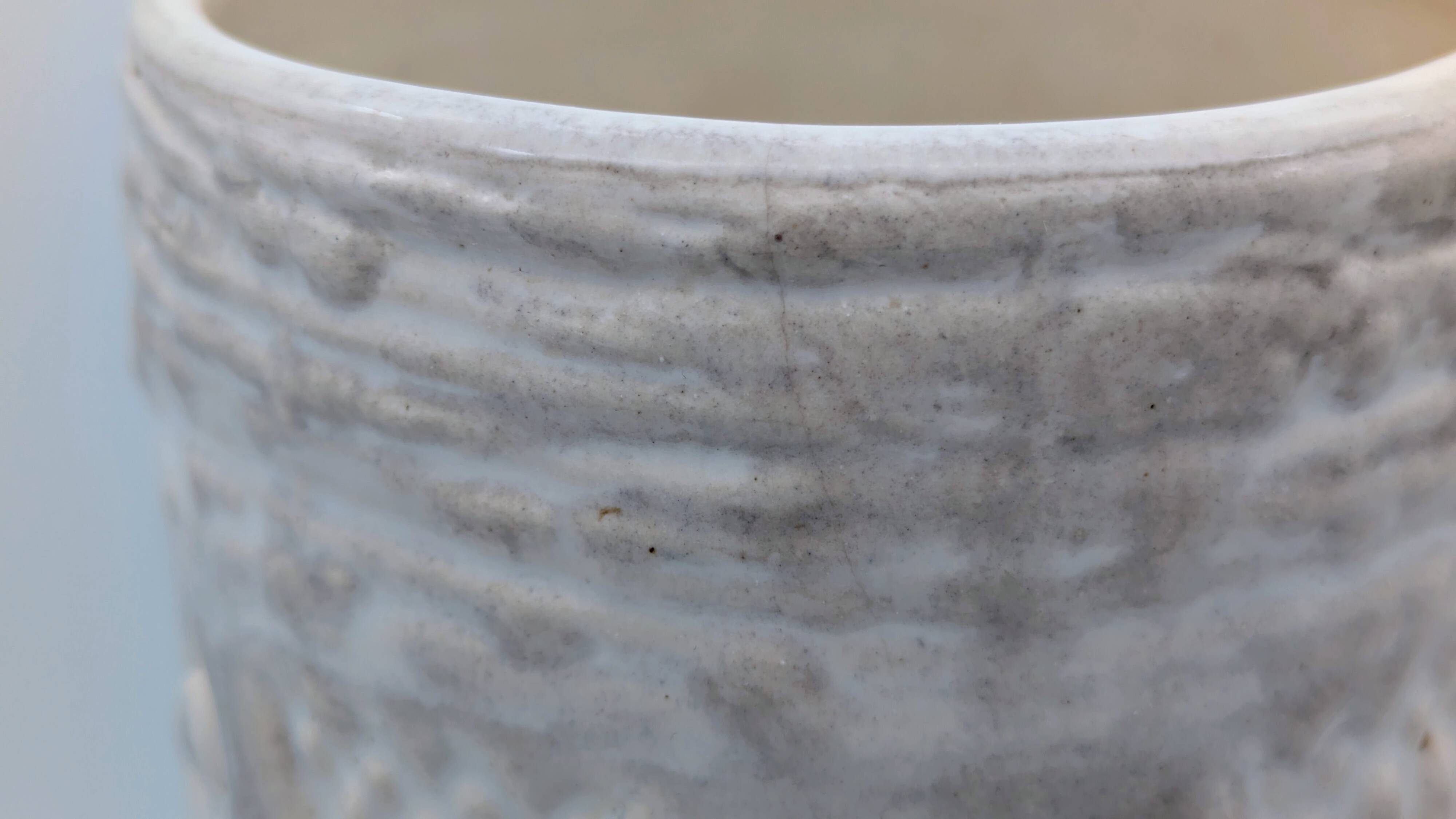 Large Brutalist Textured Ceramic Vase - WGP Fat Lava Style 1960s/1970s
