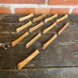 Set of 12 vintage stoneware knife rests