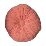 Clear pink round cushion