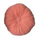 Clear pink round cushion