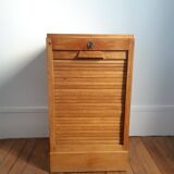 Low sliding curtain cabinet