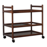 Mid-Century Modern Danish Serving Trolley in Rosewood by Henning Korch for