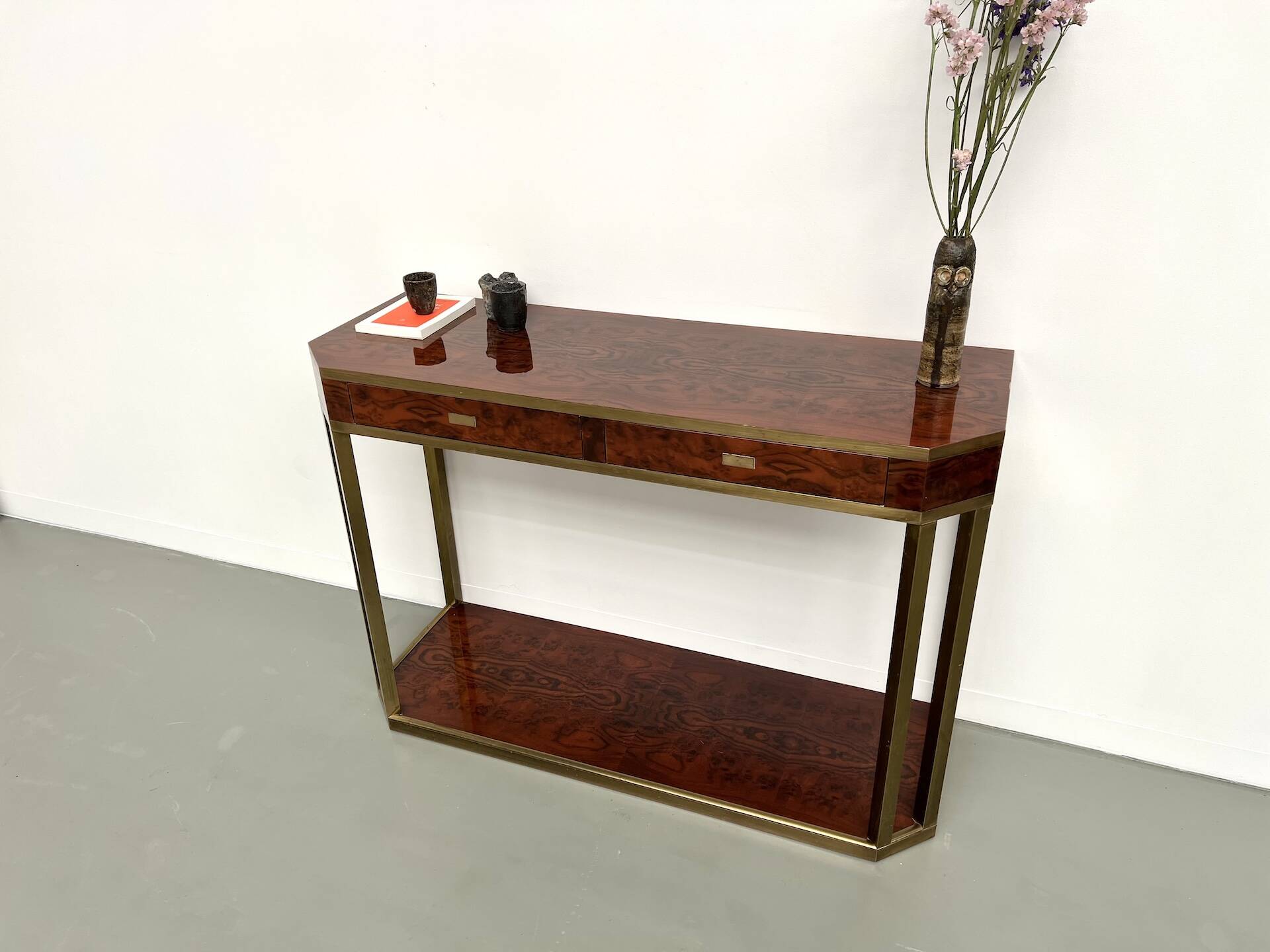 Jean-Claude Mahey lacquered console table