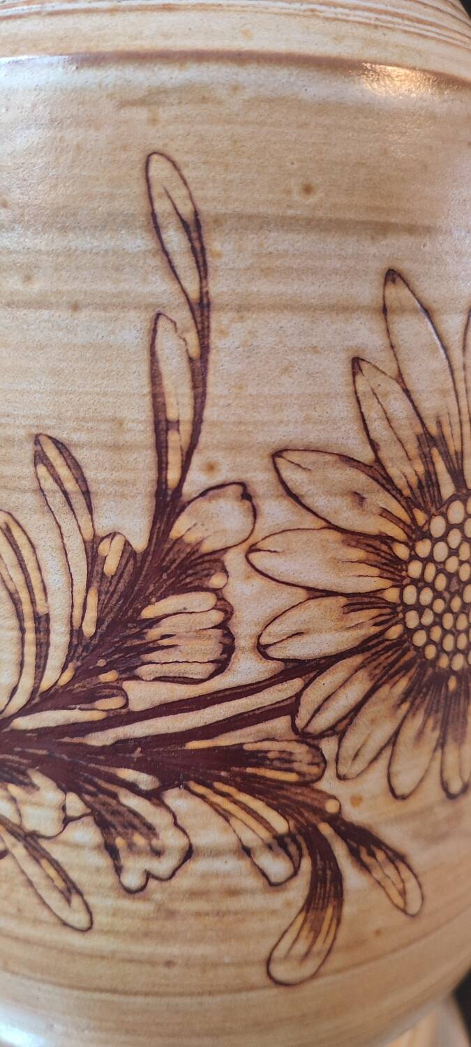 Large Vallauris vase signed by Jacques Fonck and Jean Matéo, 1950s.