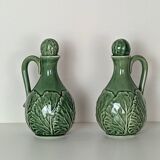 "Cabbage" oil and vinegar cruet