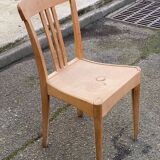 Scandinavian bistro chair in raw beech wood