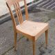 Scandinavian bistro chair in raw beech wood