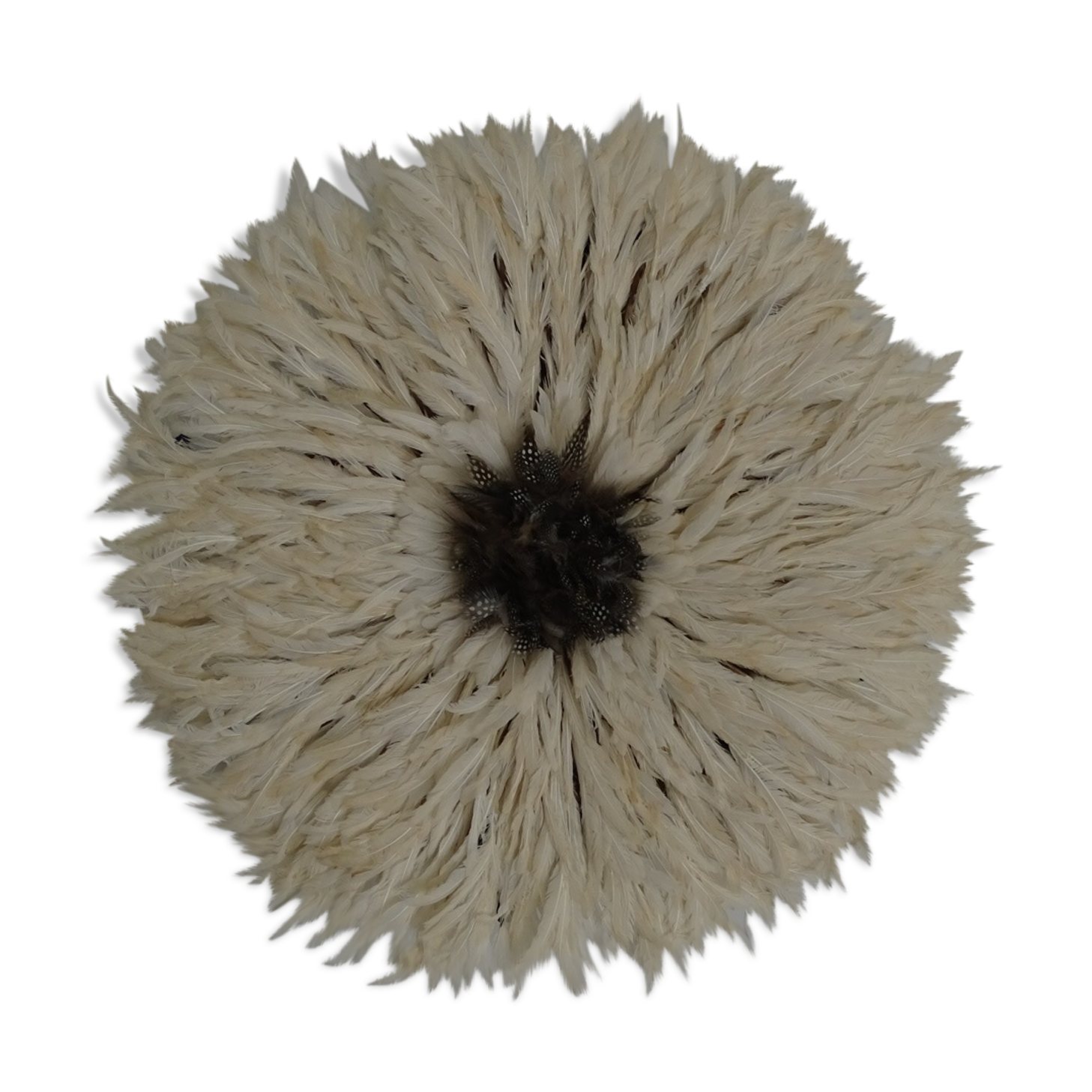 White with black heart 80/85 cm juju hat