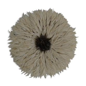 White with black heart 80/85 cm juju hat