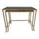 Brass faux bamboo nesting tables, 1960s