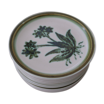 Set of 11 plates