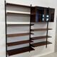 Rosewood Modular Wall System By Kai Kristiansen for Feldballes, 1960s.
