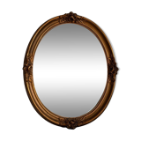 Antique oval mirror