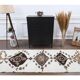 Tapis de couloir turc Oushak vintage fait main en laine et coton blanc