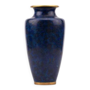 Grand vase en bleu émaillé - chinois