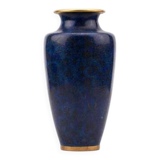 Large blue enamelled Chinese vase