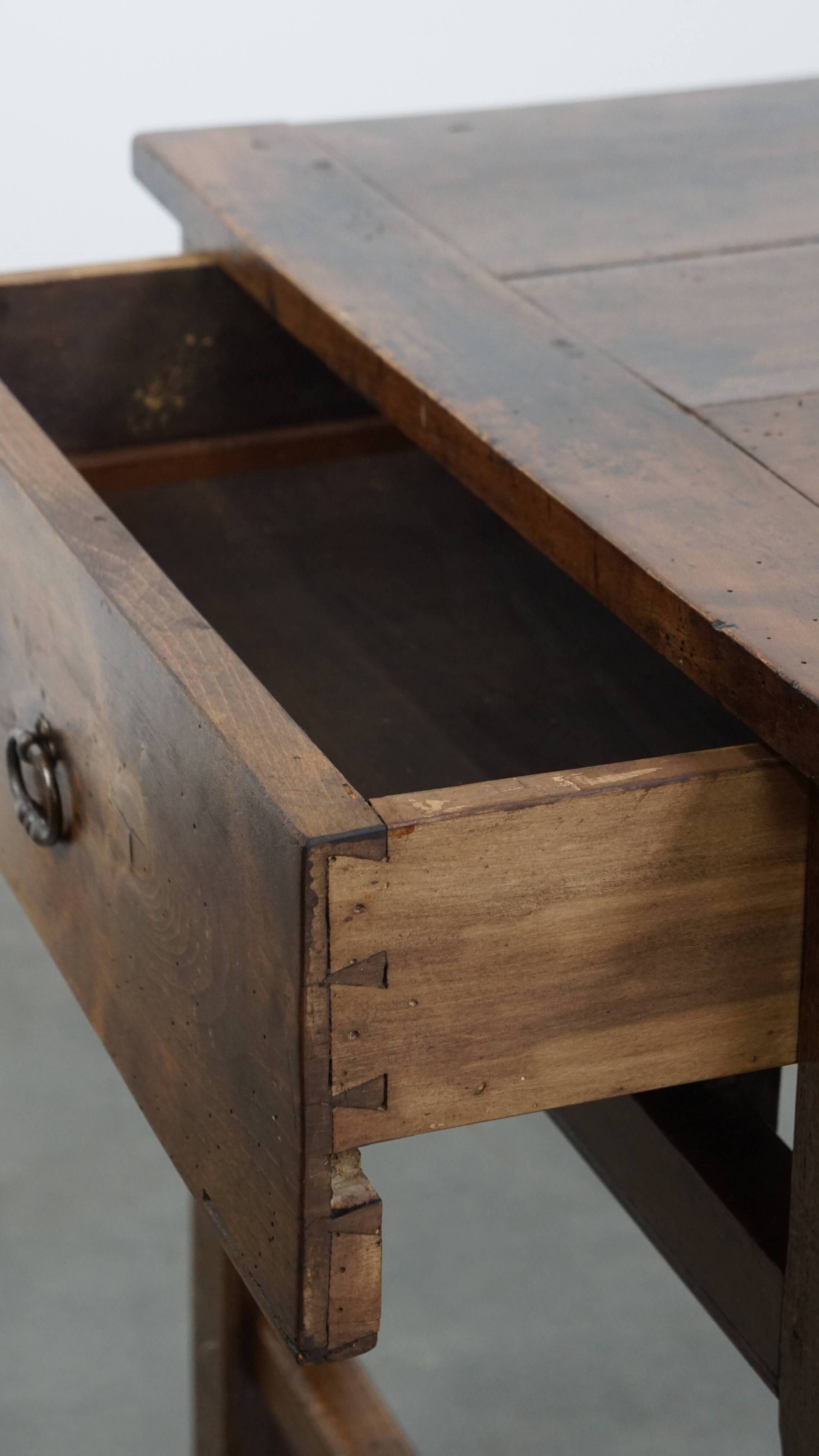 Antique French Dining Table in Fruitwood from the 18th Century