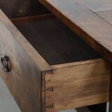 Antique French Dining Table in Fruitwood from the 18th Century