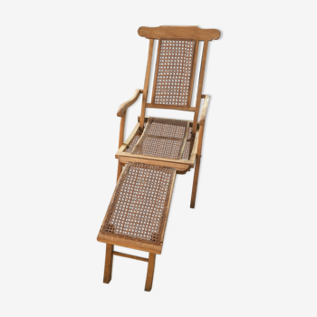 Canne boat deck long chair