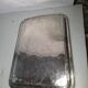 Antique silver-plated tray