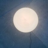 Vintage floor lamp in the shape of a globe from the French space age by SCE, France.