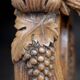 Exceptional oak serving console (18th century). Magnificent work