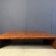 Grande table basse en bambou, années 1980.