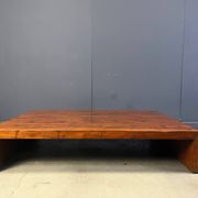 Large coffee table in bamboo attributed to Axel Vervoordt, 1980s