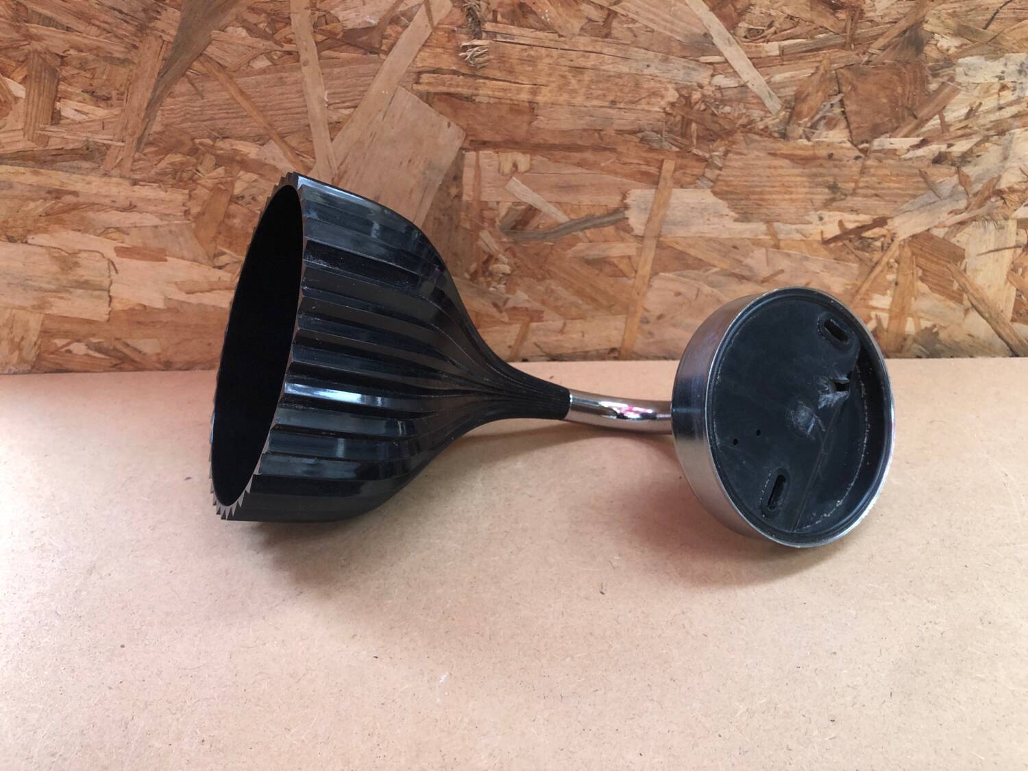 Old Wall Lamp E by KARTELL Design Laviani Bakelite Black + Chrome Metal #B015