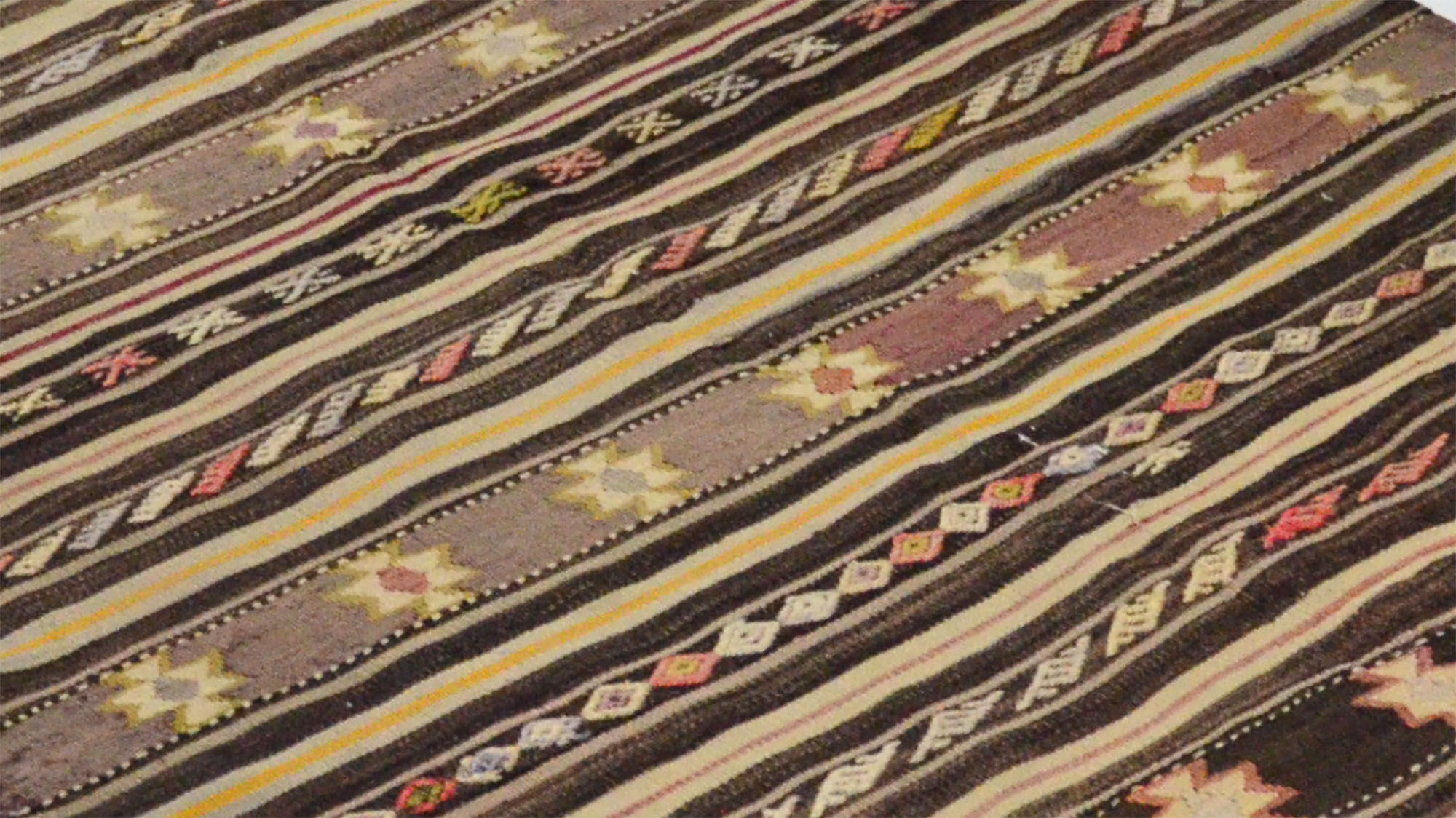 Anatolian handmade kilim rug 260 cm x 146 cm