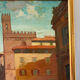 View of Florence, oil on canvas signed Desmet