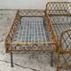 Rattan leg bed 1960