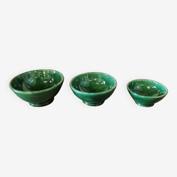 Trio of artisanal bowls Morocco