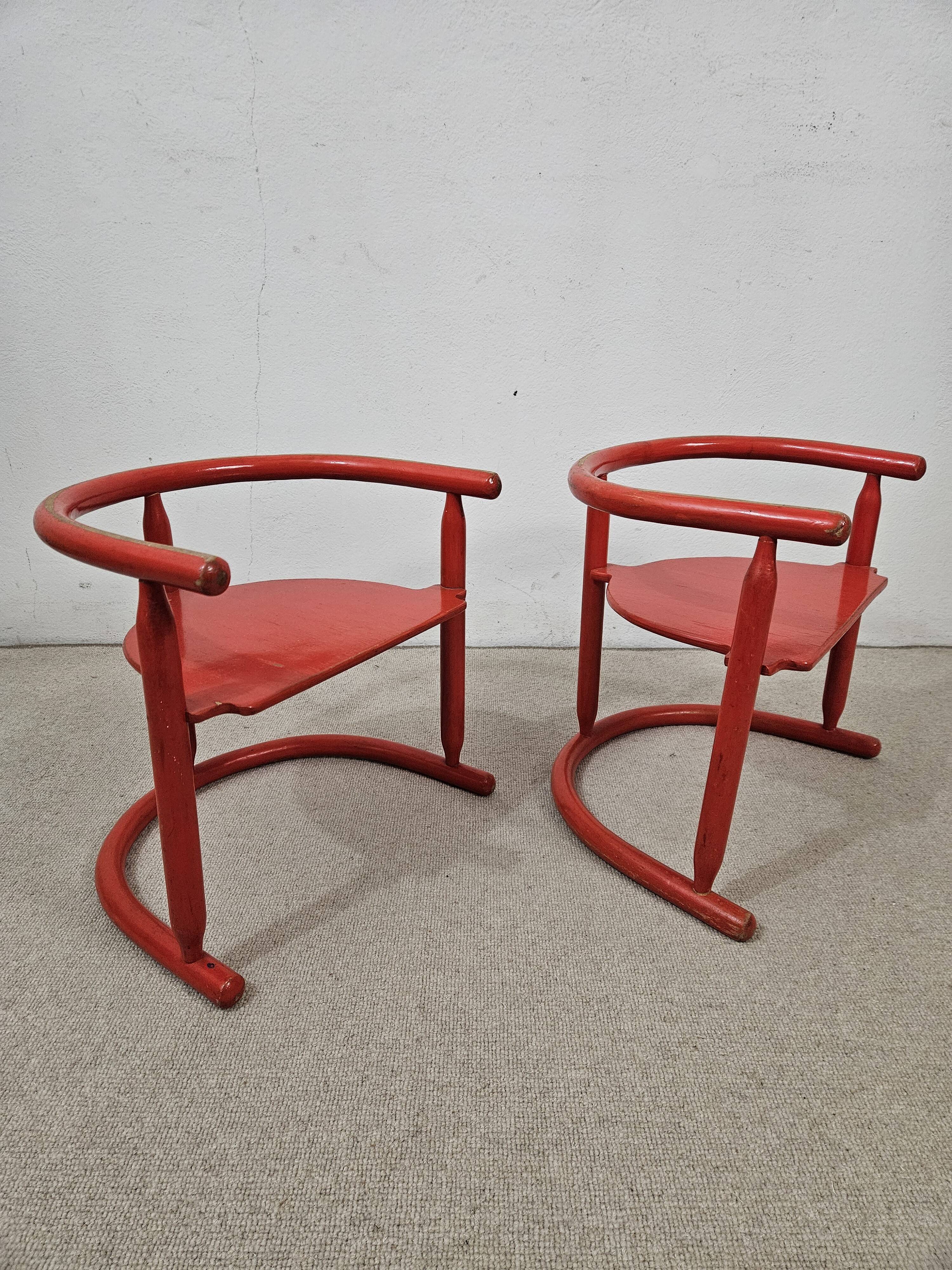 Pair of Karin Mobring children's chairs - Vintage Ikea chair