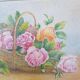 Oil painting on canvas bouquet of old roses